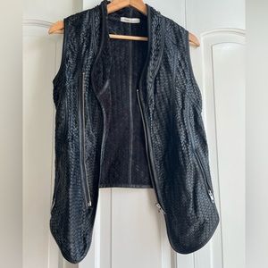 Les Petites Leather Vest, Size S